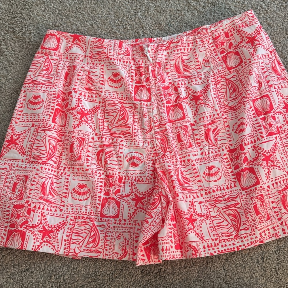 Lilly Pulitzer Red and White Nautical Print Skort - Picture 7 of 7